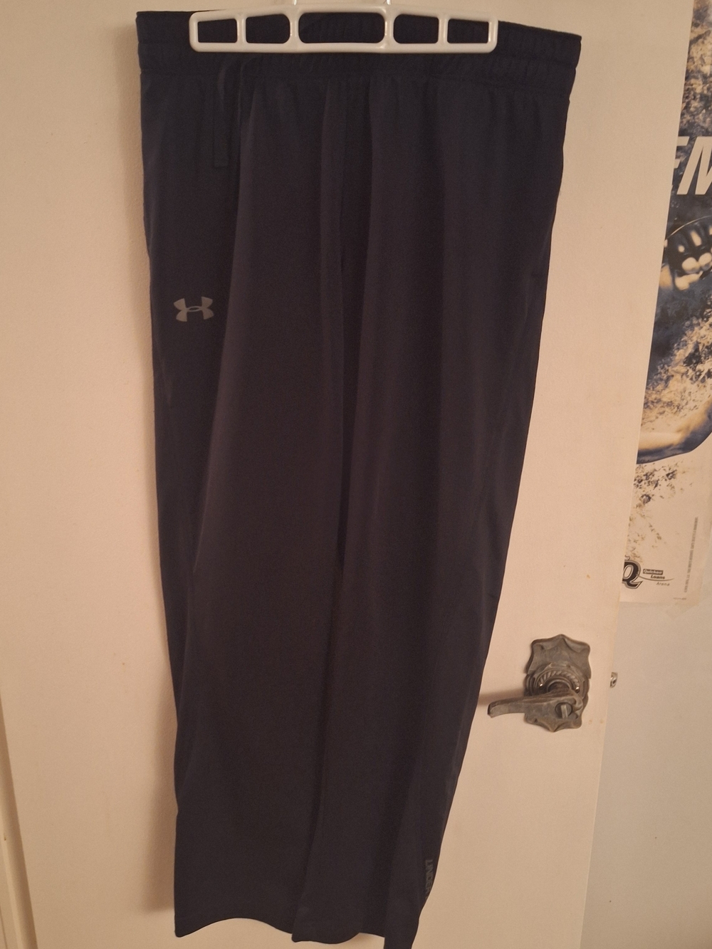 Under Armour Men's Black Athletic Joggers with Reflective Logo
